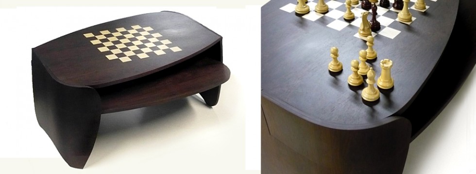 Table basse jeu d'échec