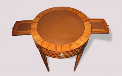 table à jeux - cuir