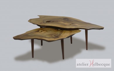 table basse Sur un plateau