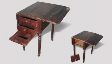 Table à volets Louis Philippe - avant restauration