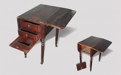 Table à volets Louis Philippe - avant restauration